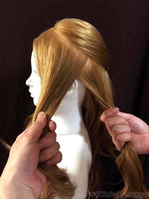 実写版 美女と野獣 ベルのハーフアップ 髪型の作り方