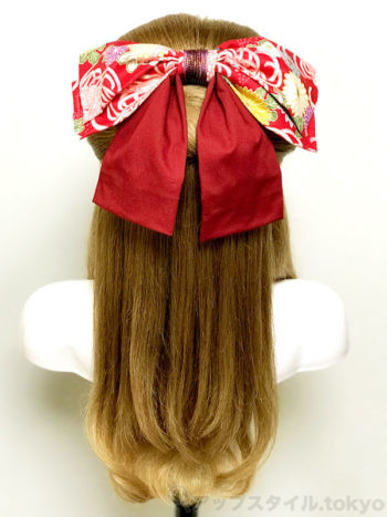 卒業式 髪型 ハイカラ女学生風レトロなハーフアップ 束髪くずし風