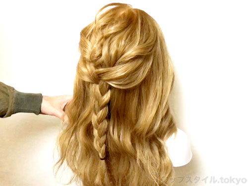 編み込みができなくても作れる 編みおろし風アレンジのやり方